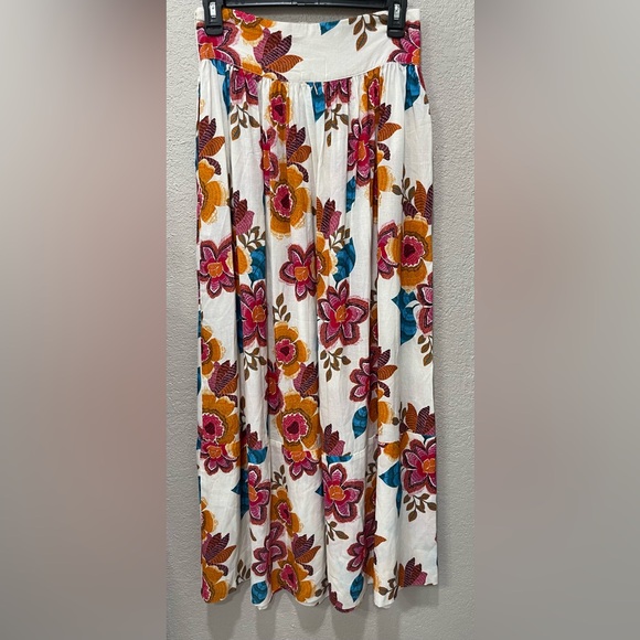 MISA Los Angeles Alina Top Limor Maxi Skirt Floral Linen Blend Sz S NWT - Picture 7 of 10